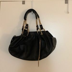 Juicy Black leather purse
